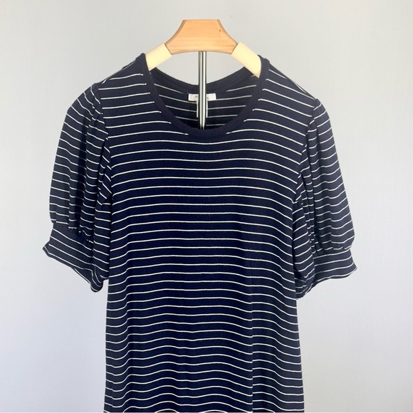 Daily Ritual Navy Striped T-Shirt Dress | Women’s M - Picture 2 of 5